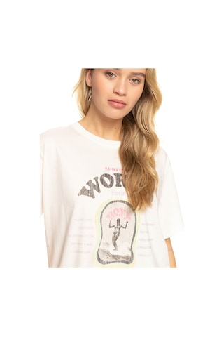 Roxy Moonlight Sun Bj Tees Kadın Tişört Beyaz