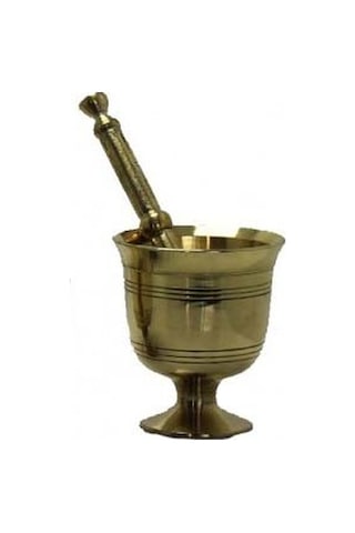 Pirinç Havan Havan Eli Küçük Boy No: 1 Ezici Dövücü