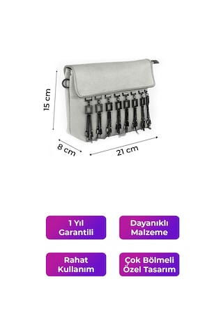 Kriste Bell Çapraz Askılı Kadın Çanta Beyaz 26104 Beyaz