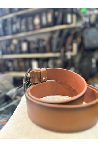 Trg Polo Taba 4 Cm Deri Erkek Kemeri-125