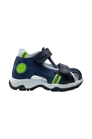 Tuğba Ortopedi 544 Erkek Bebek Deri Korseli Sandal Lacivert