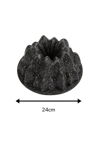 Everest Döküm 24 Cm Kek Kalıbı Kaydırmaz Taban Siyah
