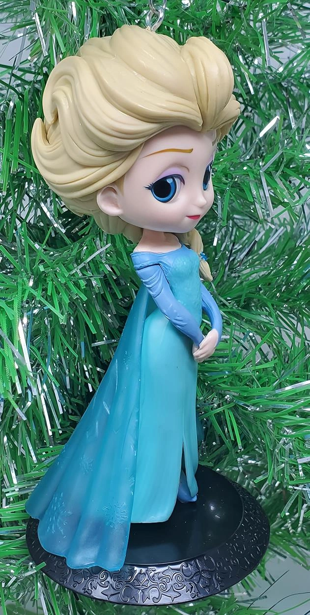 Karlar Ülkesi Frozen Prenses Elsa Anime Karakter Figür Oyuncak Dekoratif Hediyelik Biblo Bebek Mavi Frozen - Elsa