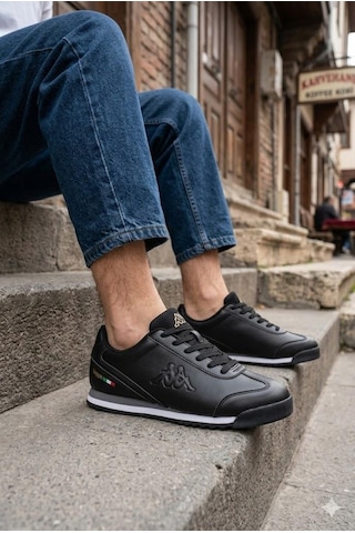 Kappa Kp-2072 Samana Rahat Orijinal Ürün Erkek Spor Sneaker Ayakkabı Siyah