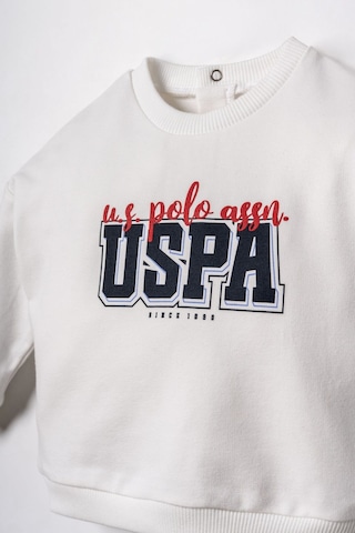U.S. Polo Assn. Erkek Bebek Baskılı Beyaz Uzun Kol Pijama Takım Usb3162-c-v1 Usb3162-c-v1