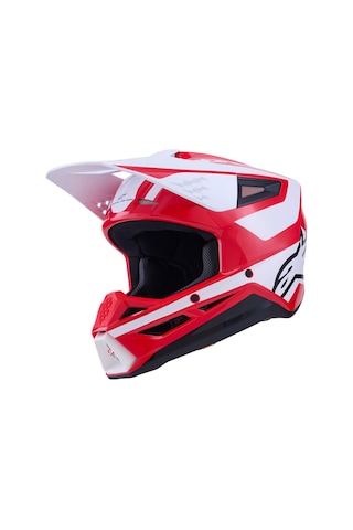 Alpinestars Sm3 Heath Off-road Kaskı Kırmızı Siyah Kırmızı - Siyah