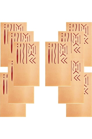 Edulaparoskopi Cerrahi Silikon Sütür Yara Dikiş Pedi Eğitim Matı 10'lu