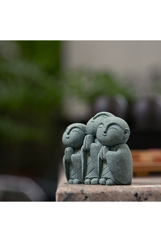 Çakıl Keşiş Heykel Süsleri Masa Sanatı Ev Odası Dekorasyon Hediyesi İçin Eve Taşınma Dekoru Meditation