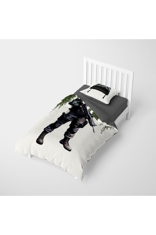 Monohome Asker 3D Pamuk Saten Çocuk Nevresim Takımı