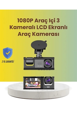 Ta-01 2.0 İnç Ekranlı 3 Kanallı Araç Kamerası 63697655