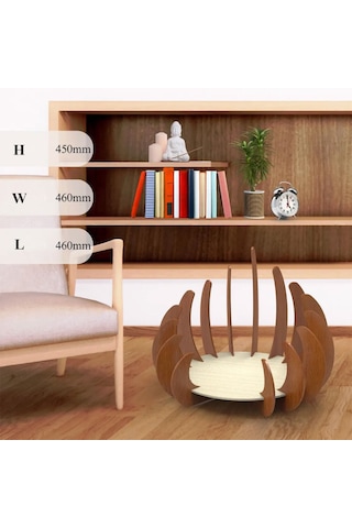Galata Stant Taht Tipi Modern Ahşap Kedi Evi