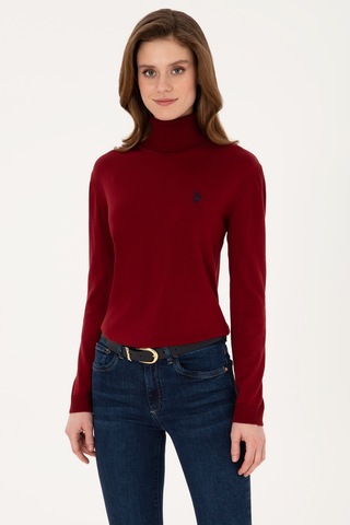 U.S. Polo Assn. U.s. Polo Assn. Kadın Bordo Kazak /triko 50313621-vr014