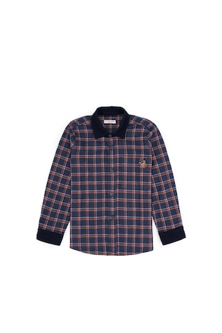 U.s. Polo Assn. Erkek Çocuk Lacivert Gömlek Desenli 50316674-vr033 Lacivert