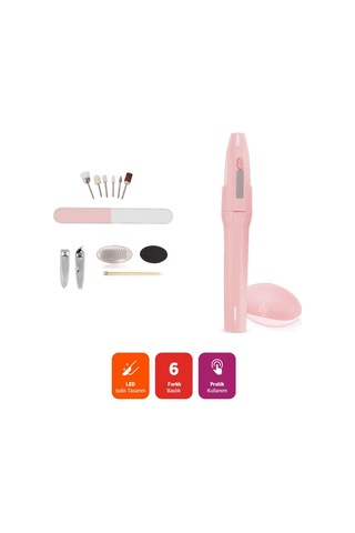 Polosmart Pbs505 Pilli Manikür Pedikür Seti Pembe