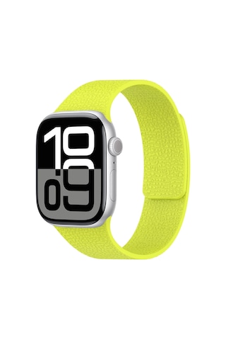 Apple Uyumlu Watch 10 46mm Redclick Krd-136 Kabartma Desenli Mıknatıslı Silikon Kordon
