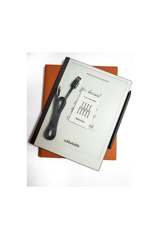 Remarkable 2 Digital Paper Tablet + Marker Plus + Kapaklı Kahverengi Kılıf