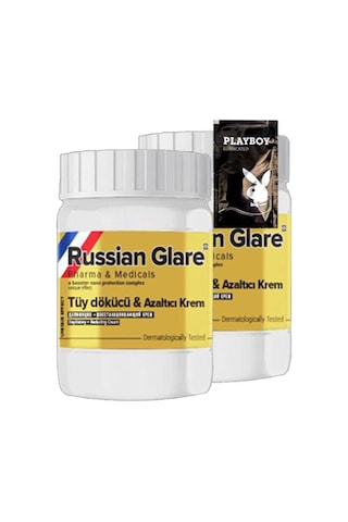 Playboy Rusian Glare Tüy Dökücü Azaltıcı Krem Nano 2'li X 50 Ml Rus Merhemi + Yanında Jel