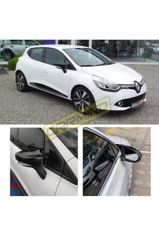 Renault Clio 4 Batman Yarasa Ayna Kapağı Piano Black 2012-2019