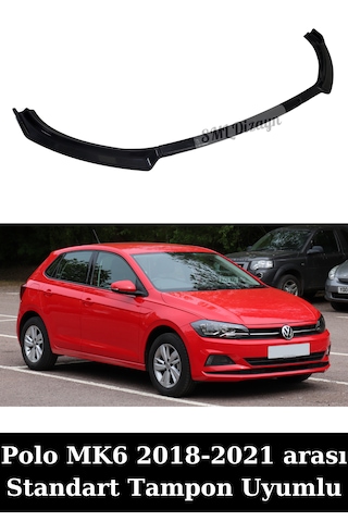 2018-2019-2020-2021 Polo Ön Lip Ek Karlık 3 Parça Plastik Siyah