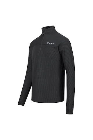 2as Kolima Yarım Fermuarlı Sweatshirt Siyah 001
