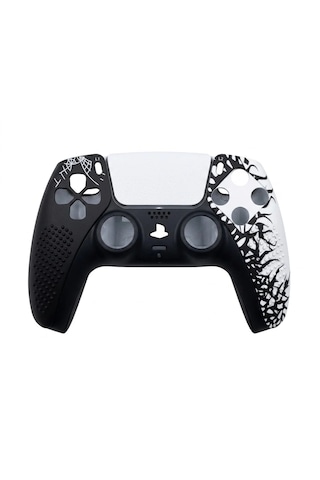 Playstation 5 Ps5 Joystick Kol Silikon Kılıf Analog Koruyucu Set Mermer Beyazı