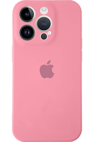 Apple Uyumlu iPhone 14 Pro Max Kılıf Logolu Kamera Korumalı Altı Kapalı İçi Kadife Lansman Kapak - Açık Mavi