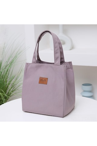 Dianziye Alüminyum Folyo İçli Isı Yalıtımlı Öğle Yemeği Çantası, Kaliteli Oxford Kumaşı, Kalın Rıhtım, Büyük Kapasite Pembe, 24 25 15 Cm