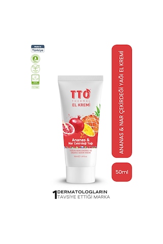 Tto Thermal El Kremi 50 Ml – Ananas & Nar Çekirdeği Yağı Ile Yoğun Nemlendirici Bakım