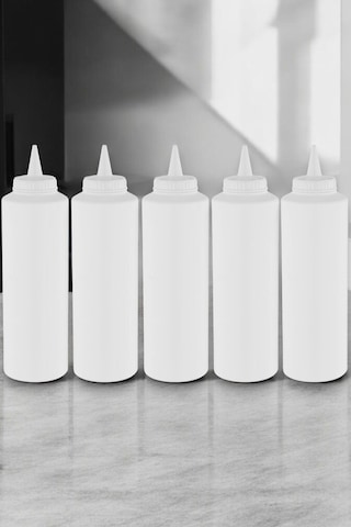 500 Ml. Fişek Sosluk Ketçap Mayonez 10 Adet Şeffaf