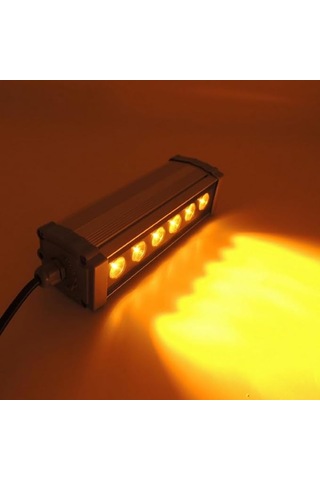 20 Cm Wallwasher Led Bina Dış Duvar Aydınlatma Boyama Amber Işık Gri
