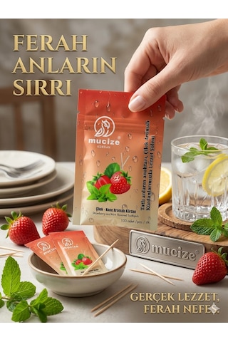 Mucize 3lü Set Aromali Kürdan 3 Adet Refill Doypak - Çilek -nane/elma-tarçın/kiraz-mentol