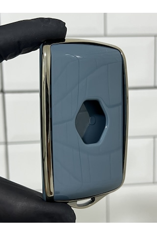 Dacia Duster Sandero Iıı Sandero Stepway Uyumlu Nano Anahtar Kılıfı Gri - Gold