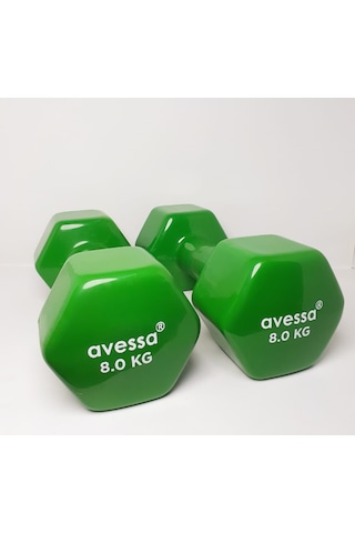 Avessa 8 Kg Vinil Dambıl Pvc 2 Adet
