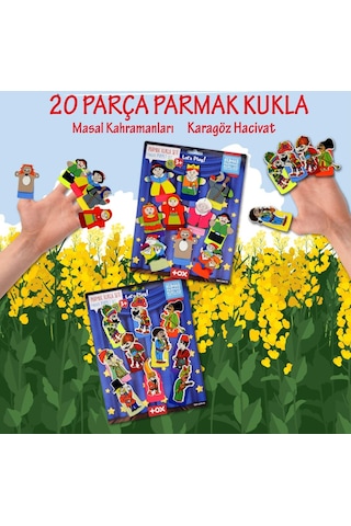 2 Set 20 Parça Tox Hacivat Karagöz ve Masal Kahramanları Parm