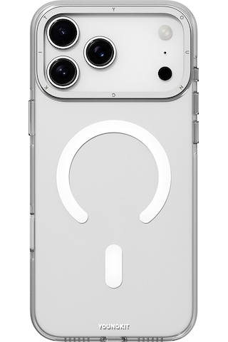 Apple Uyumlu iPhone 17 Pro Max Kılıf M-safe Özellikli Şeffaf Youngkit Crystal Shield Serisi Kapak Şeffaf Şeffaf