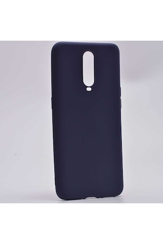 Oppo Rx17 Pro Kılıf Zore Premier Silikon Kapak Lacivert
