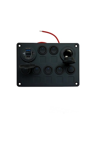 Shuıvan Switch Panel 7'li Usb Qc 3.0 Pd 12v Kombine Sigorta Paneli-1740