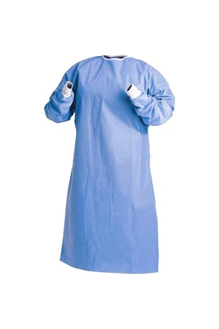 Tek Kullanımlık Hastane Doktor Önlük Mavi 50 Adet