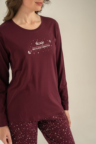 Arnetta Kadın Just Close Your Eyes Mor Uzun Kol Pijama Takım Ar3774-s-v1 Ar3774-s-v1