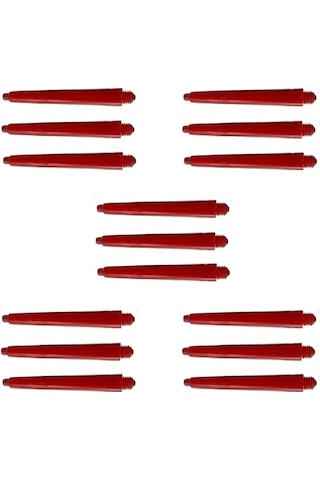 5 SET (15 Adet) 35mm DARTSAN NYLON DART ŞAFT-SHAFT. Kırmızı