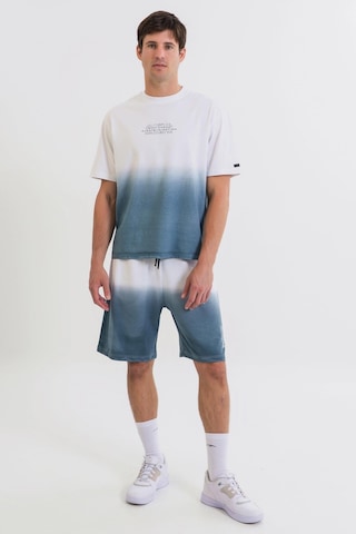Maraton Boxy Fit Erkek Bisiklet Yaka Beyaz T-shirt Beyaz