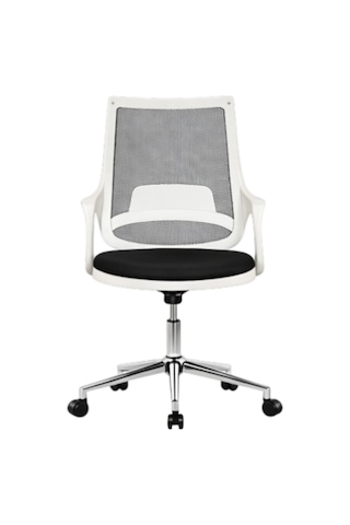 Mix White Çalışma Sandalyesi Ofis Koltuğu Siyah