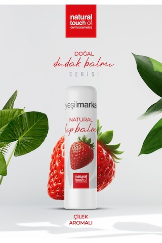 Yeşilmarka Çilek Doğal Dudak Balmı