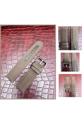 R4104s Roder Deri Kayış - Kahverengi - 22x22mm Şeffaf