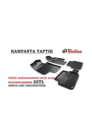Honda Civic Sedan 2001-2005 3D Havuzlu Paspas Rizline Drs