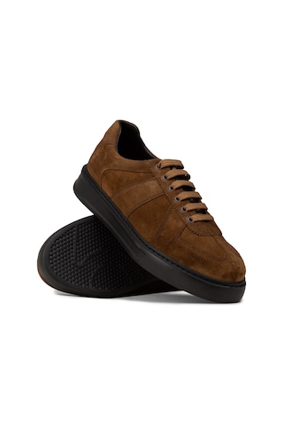Deery Erkek Hakiki Süet Taba Renkli Sneaker Ayakkabı - 02017mtbap01 Taba