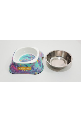 Bobo BO-3138H(A5) Super Dog Melamin Kaplı Köpek Mama ve Su Kabı 150 ML