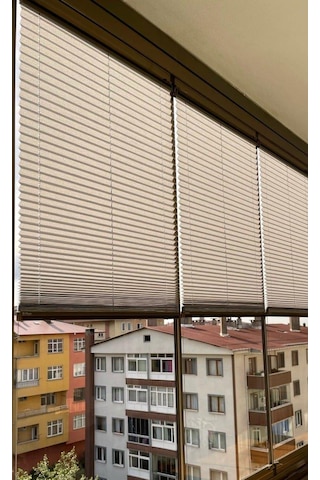 As Perde Keten Plise Perde Cam Balkon Pvc Uyumlu