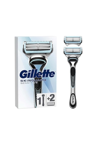 Gillette Skinguard Sensitive Tıraş Makinesi + 2 Adet Yedek Tıraş Bıçağı