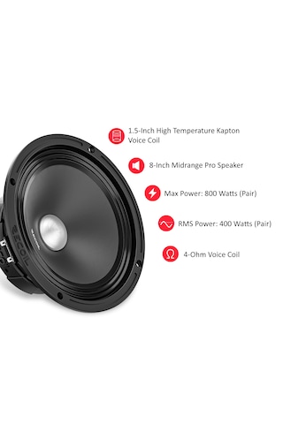 Recoil Ms8-4p 20cm Midrange 800w